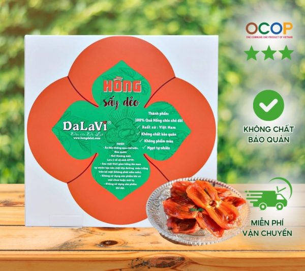 Hồng sấy dẻo chẻ miếng
