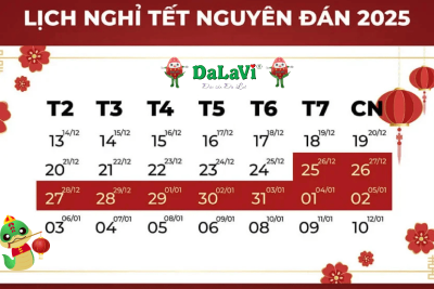 Cập nhật lịch nghỉ Tết 2025 mới nhất
