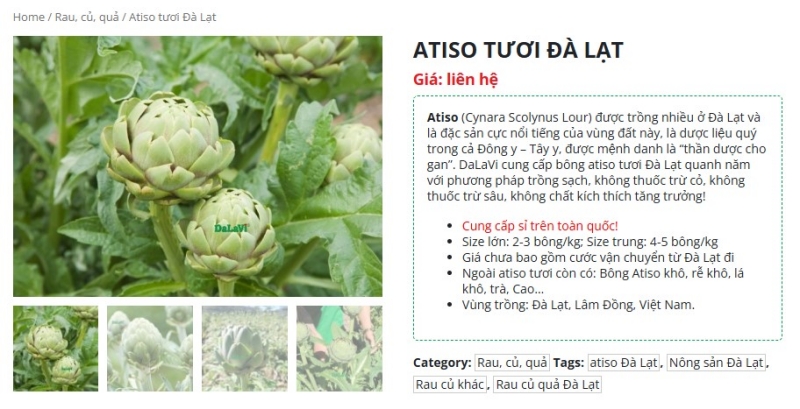 Mùa Atiso Đà Lạt - Mua ngay nhận lì xì 86k phát lộc đầu năm